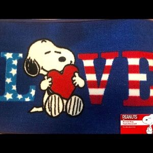 Adorable Snoopy Patriotic Rug